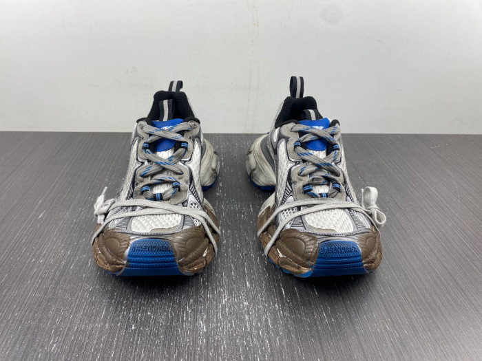 B*ALENCIAGA 3XL SNEAKER WORN-OUT IN DARK GREY 734734 W3XL2 9065