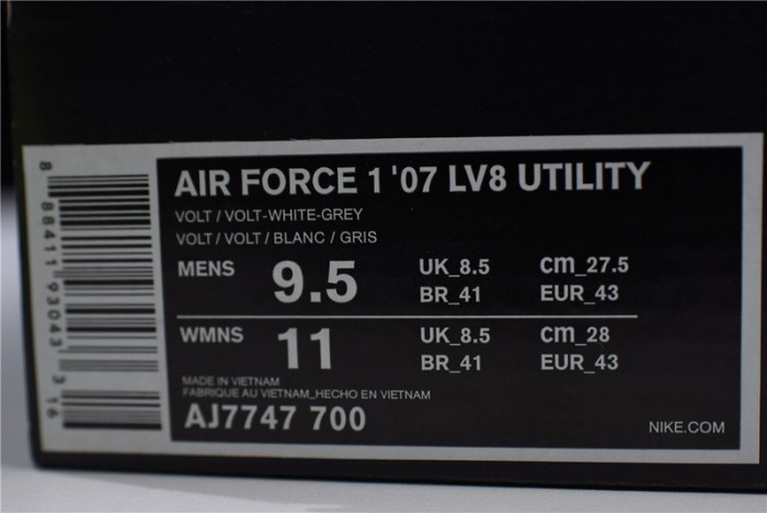 Nike Air Force 1 Utility Volt AJ7747-700