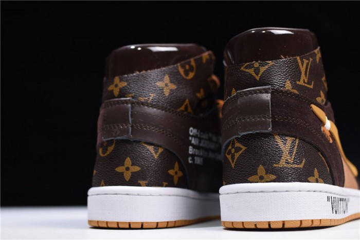 l**is v*t*n x ow x air jordan 1 cusT0ms mens aq0818-202