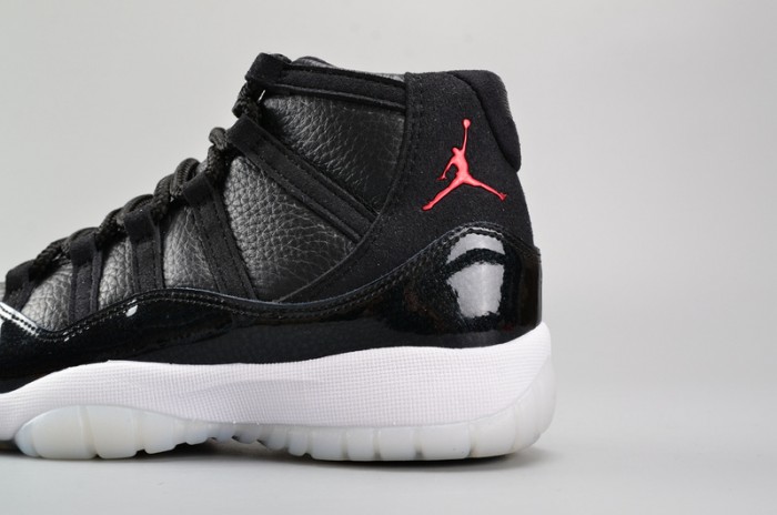 AIR JORDAN 11 RETRO BG (GS) "72-10" black womens 378038-002