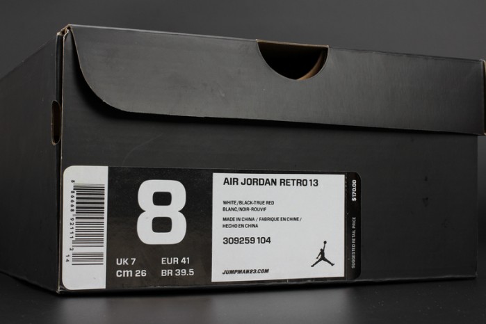 Air Jordan 13 Retro "HE GOT GAME" white/ black-true red mens 309259-104