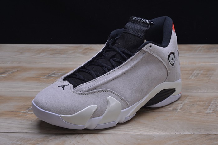 AIR JORDAN 14 RETRO "DESERT SAND" black/ white mens 487471-021