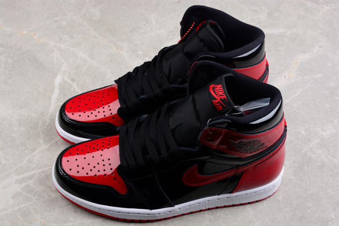 Air Jordan 1 Bred Patent Leather 555088-063