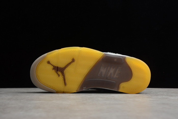 OW Air Jordan 5 SP Grey Green CT8480-105