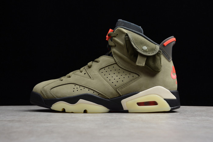 Travis Scott Air Jordan 6 Medium Olive - CN1084-200
