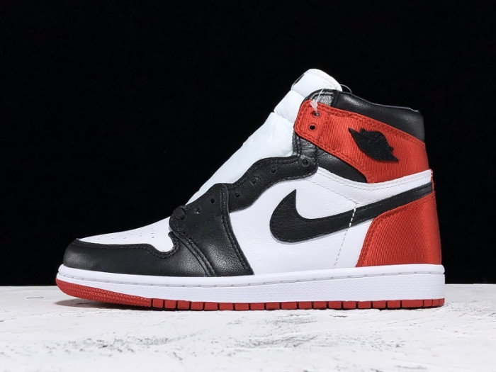 Jordan 1 Retro High Satin Black Toe - CD0461-016