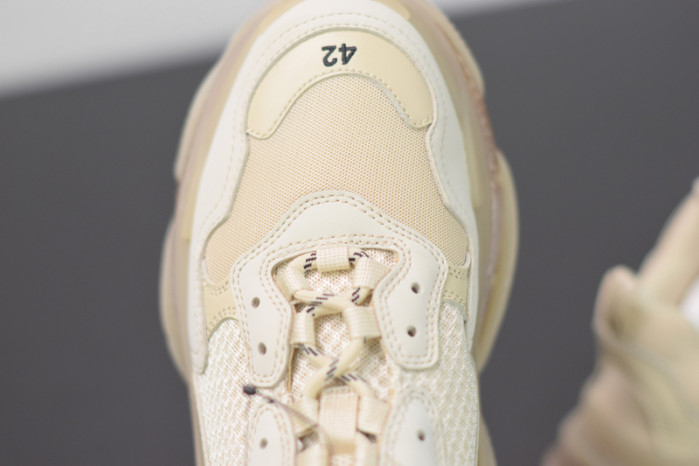 BL TRIPLE S TRAINERS CLEAR SOLE BLACK /BROWN/ RED 541624 W09O1 9000