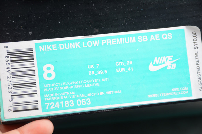 nike dunk sb low premier "N0*Hern lights" - 724183-063