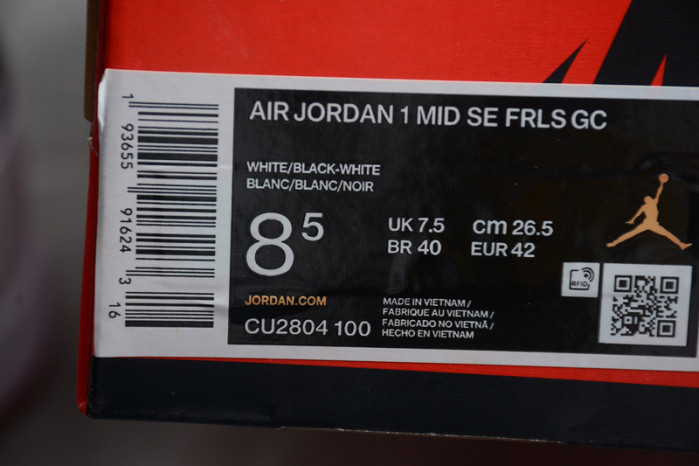 Air Jordan 1 Mid "Clot - Fearless" - CU2804-100