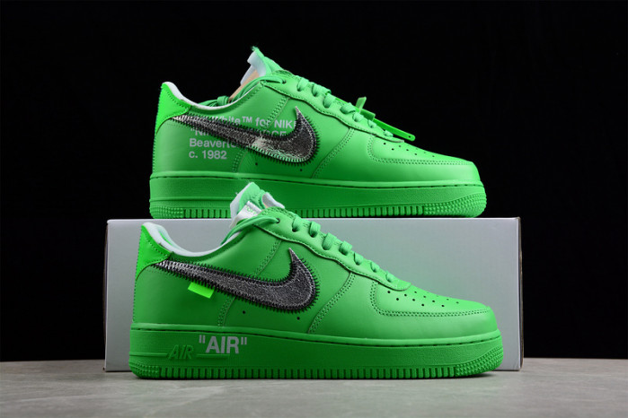 NIKE OW X AIR FORCE 1 LOW “LIGHT GREEN SPARK” DX1419-300