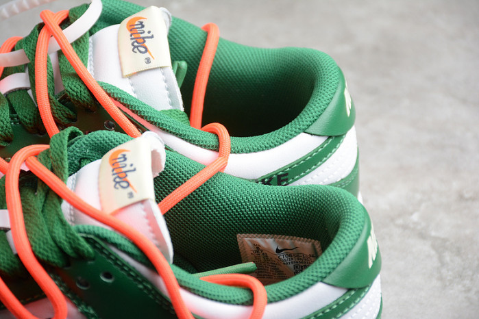 OW Nike Dunk Low Pine Green CT0856-100