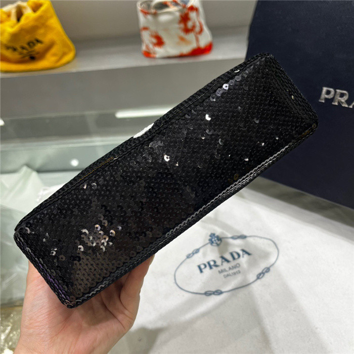 Pra*a 1n1419 nylon hobo bag-24*11*7cm