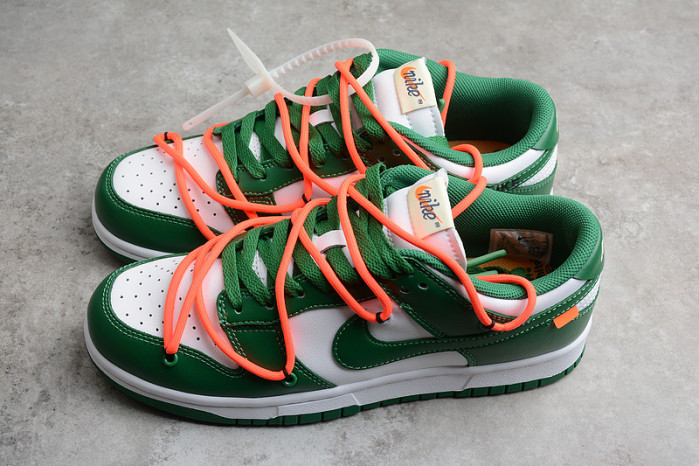 OW Nike Dunk Low Pine Green CT0856-100