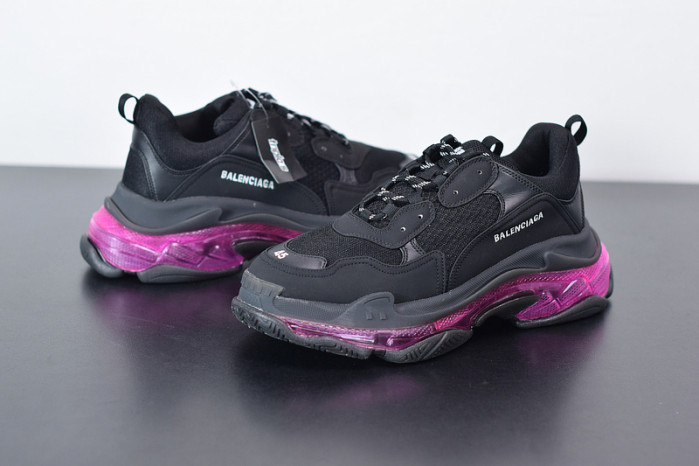 BL TRIPLE S TRAINERS CLEAR SOLE BLACK 541335 W09O1 9252