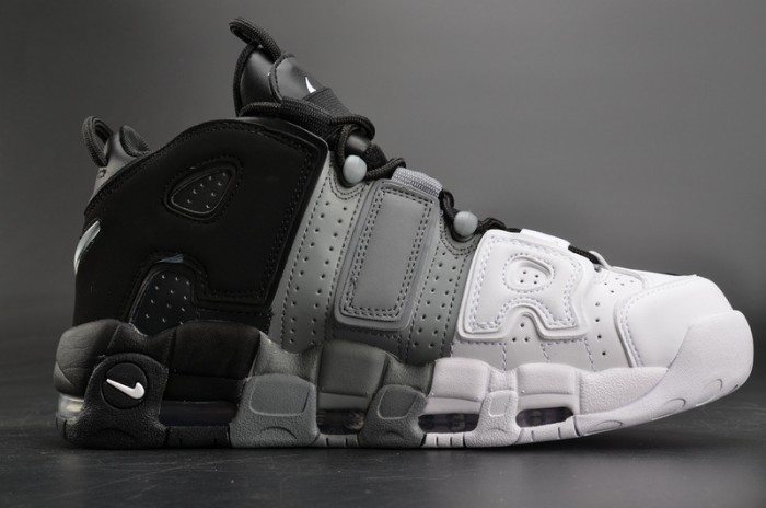 Nike Air More Uptempo “Tri-Color” black-Grey-White mens 921948-002