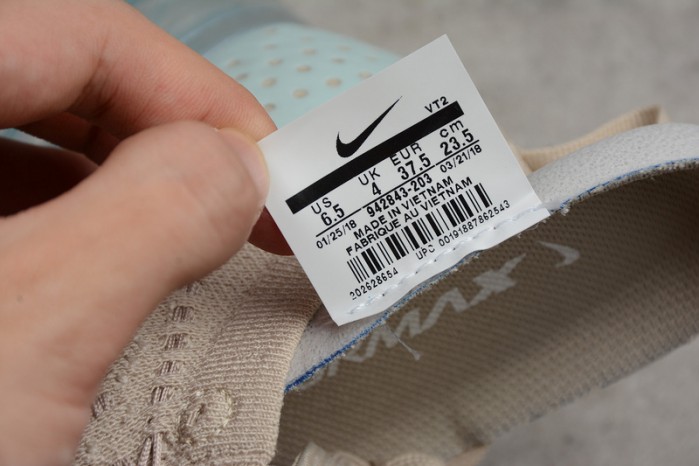 Nike Air VaporMax Flyknit 2.0 Particle Beige/Smokey Mauve womens 942843-203