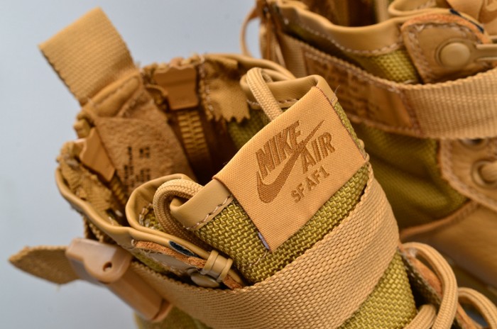 Nike SF Air Force 1 Mid Elemental Gold Leather Shoes AA3966-700