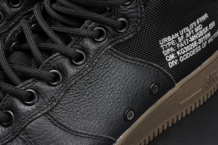 NIKE SF AIR FORCE 1 MID “HAZEL” BLACK 917753-002