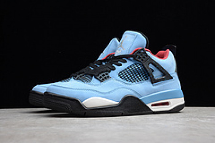 Travis Scott x Air Jordan 4 “Houston Oilers” University Blue 308497-406