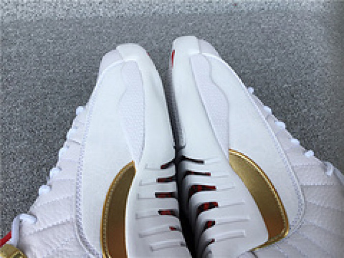 Air Jordan 12 FIBA White University Red 130690-107
